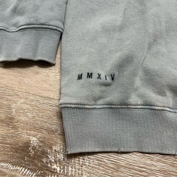 Youngla Hoodie Mens 2XL Gray Monarch Sweatshirt Pullover Gym Workout Heavy - Picture 6 of 8